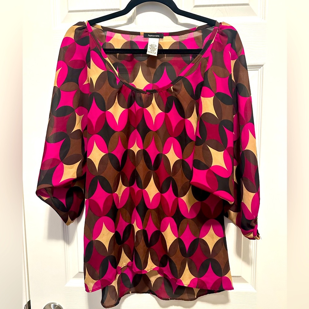 Fashionista vibrant pink top